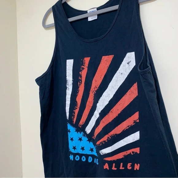 Men’s  Hoodie Allen 2013 Merch Tank Top with American Flag size L band rap merch - Picture 9 of 12
